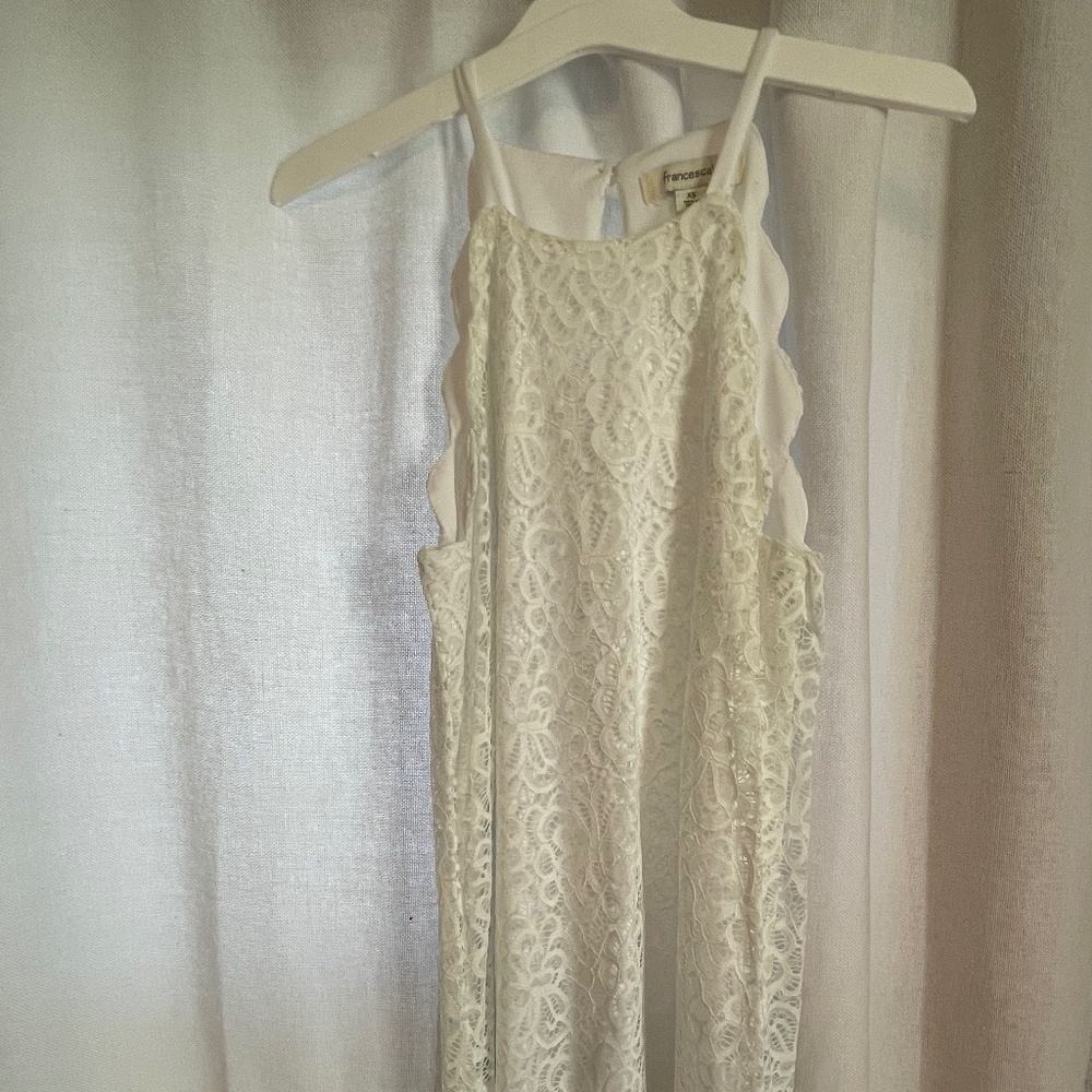 Mini dress white lace